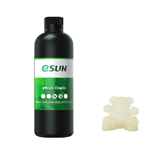 eSun - eLastic - Résine Flexible - Jaune Transparent (Transparent Yellow) - 0.5kg