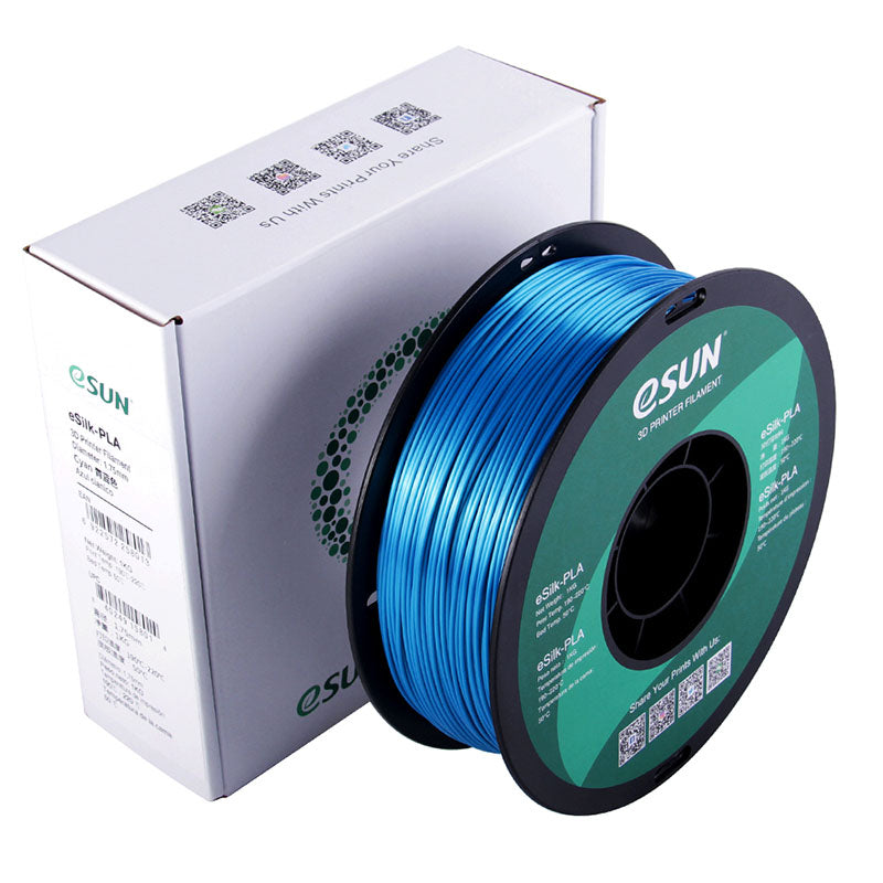 eSUN eSilk PLA Cyan 1.75 mm 1 kg