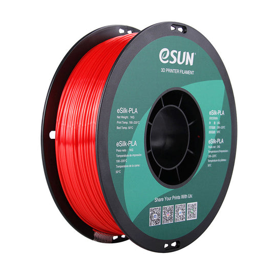 Filament PLA eSUN eSilk PLA Rouge (Red) 1.75 mm 1 kg