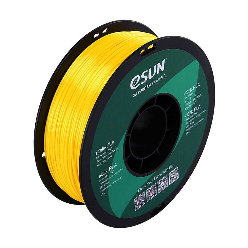 eSUN eSilk PLA Jaune (Yellow) 1.75 mm 1 kg
