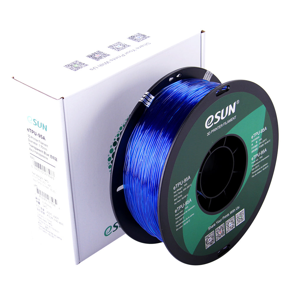 eSUN eTPU-95A Bleu Transparent (Transp. Blue) 1.75 mm 1 kg