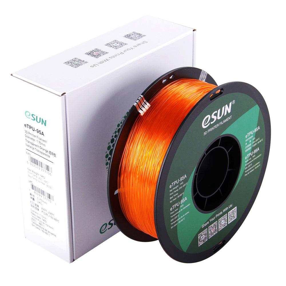 eSUN eTPU-95A Orange Transparent (Transp. Orange) 1.75 mm 1 kg