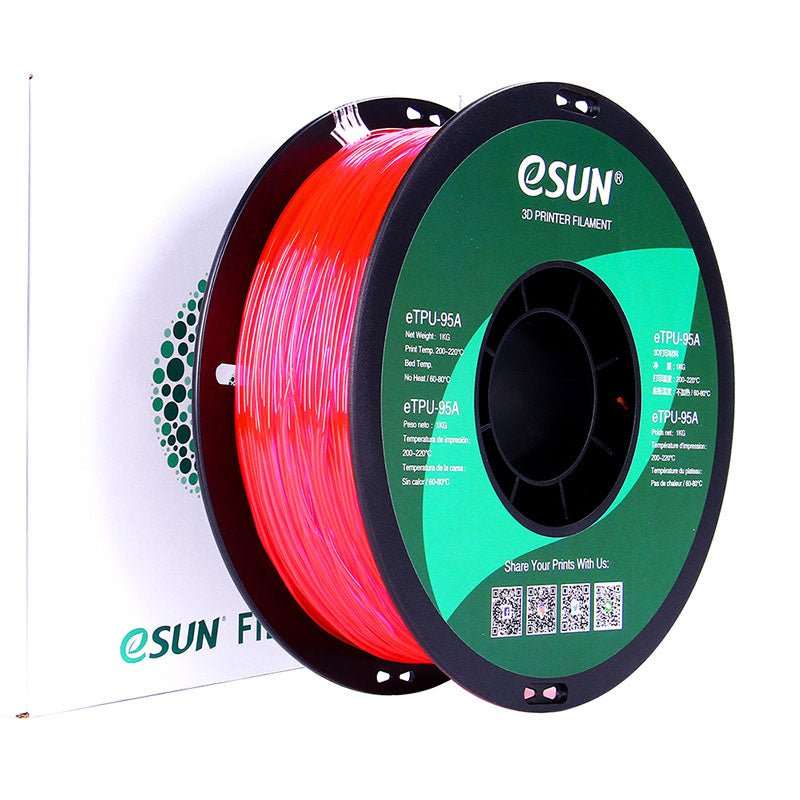 eSUN eTPU-95A Rose Transparent (Transp. Pink) 1.75 mm 1 kg