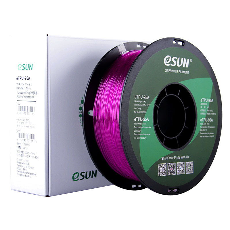 eSUN eTPU-95A Violet Transparent 1.75 mm 1 kg