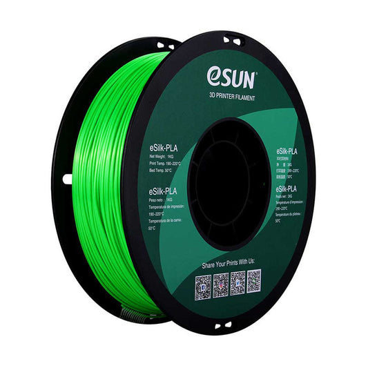 Filament PLA eSUN eSilk PLA Vert (Green) 1.75 mm 1 kg