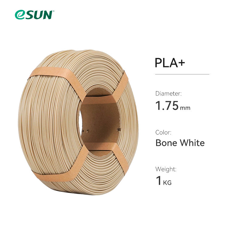 eSun - PLA+ - Blanc Os (Bone White) - 1,75 mm - 1 kg Refill