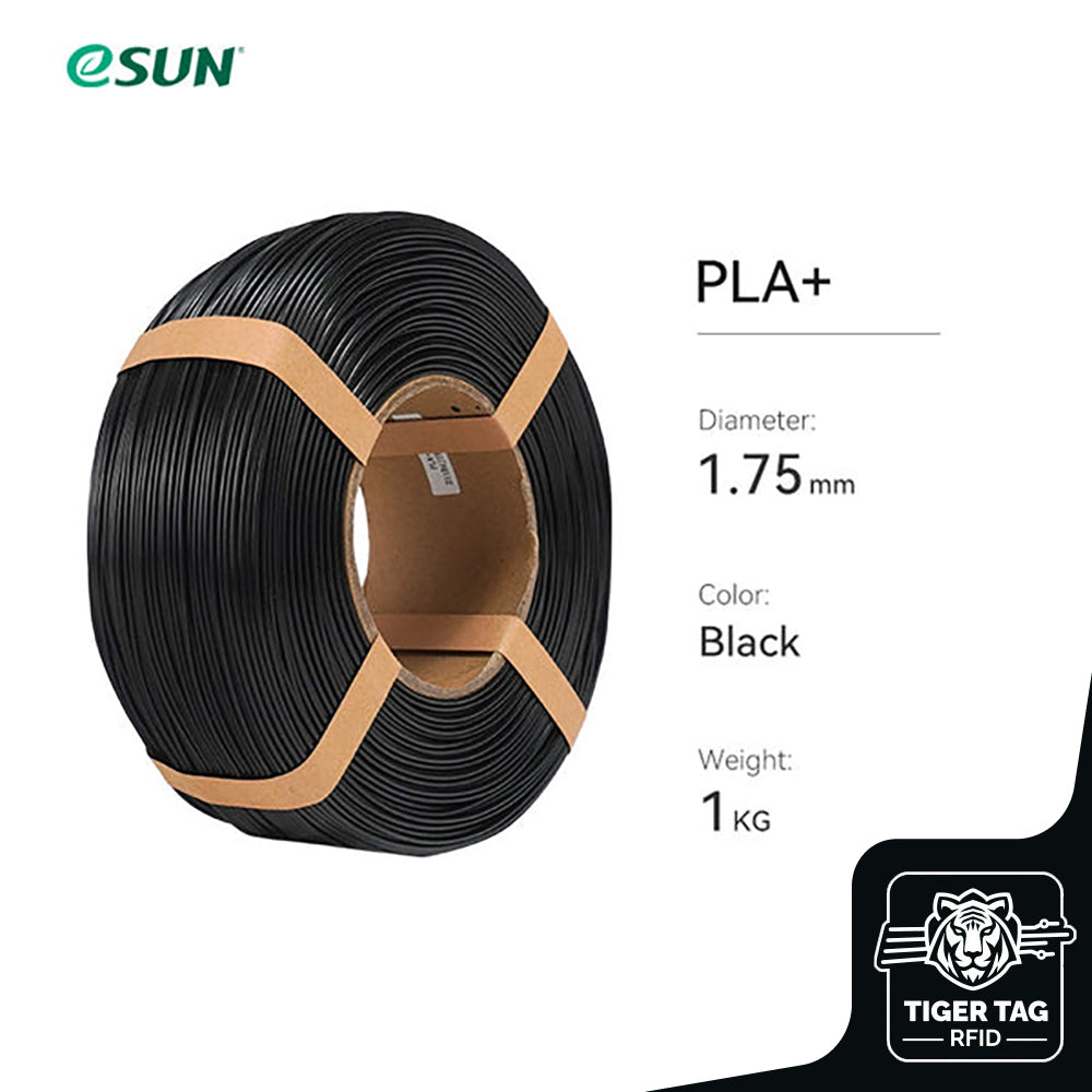 eSun - PLA+ - Noir (Black) - 1,75 mm - 1 kg Refill avec RFID Tiger Tag