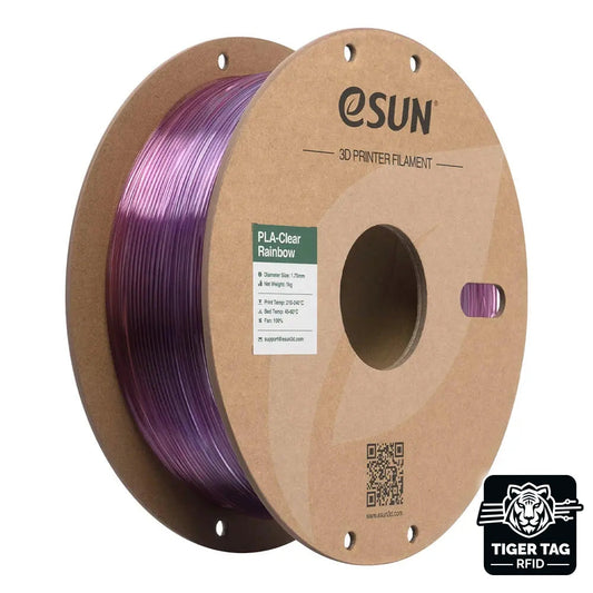 eSun - PLA-Clear Rainbow - Violet Rouge (Purple Red) - 1,75 mm - 1 kg avec RFID TigerTag