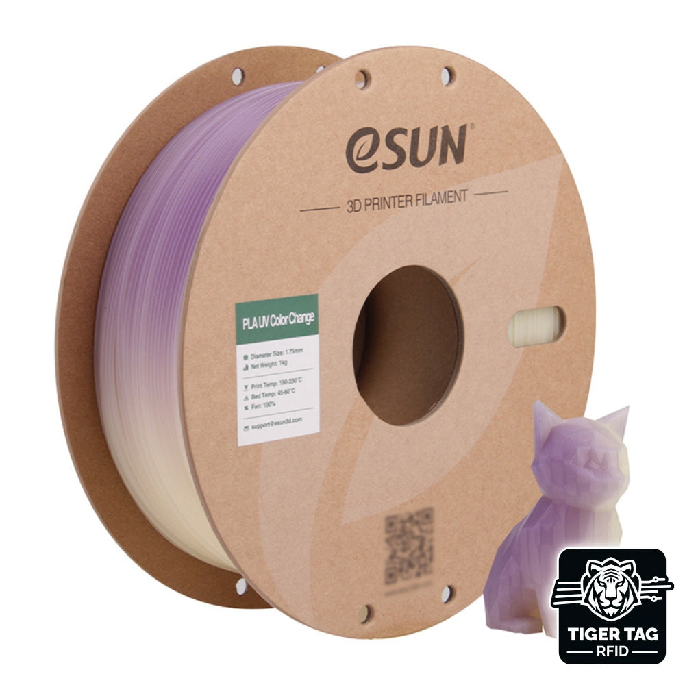 eSun - PLA-UV Color Change - Violet (Purple) - 1,75mm - 1 kg avec RFID TigerTag