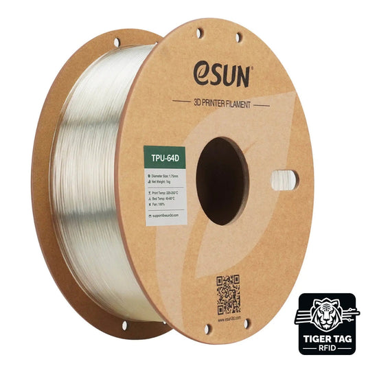 eSun - TPU-64D - Transparent (Clear) - 1,75 mm - 1 kg avec RFID TigerTag