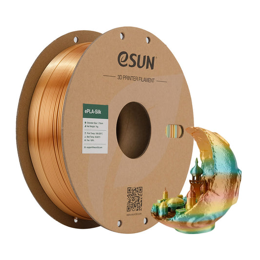 Bobine eSun de eSilk Rainbow - 1 kg - Spool carton et son print