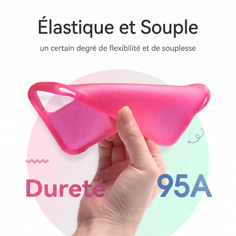 eSun - TPU-95A - Jaune Translucide (Translucent Yellow) - 1,75 mm - 1 kg avec RFID TigerTag