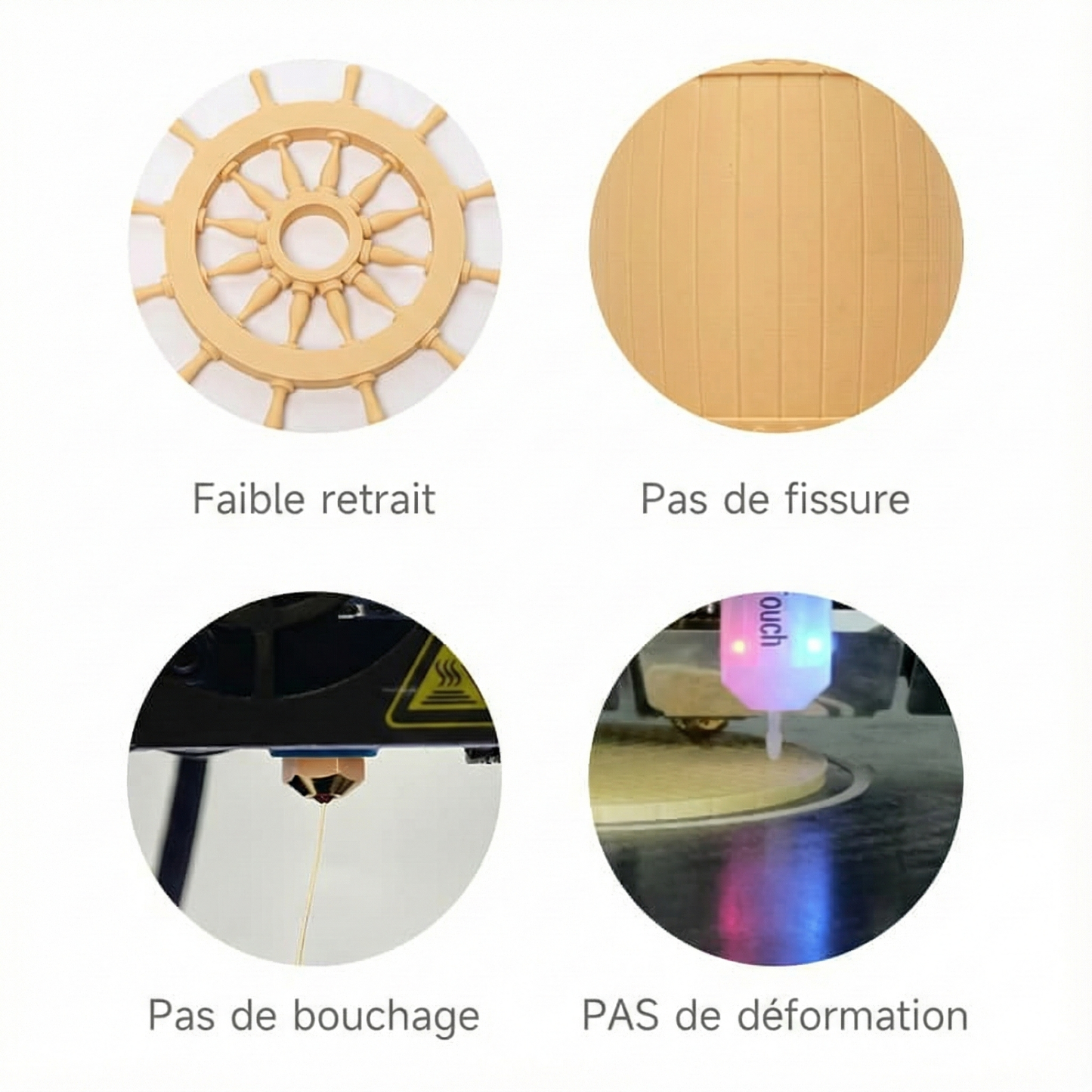 eSun - PLA Wood - Bouleau (Birch) - 1.75mm - 1 kg