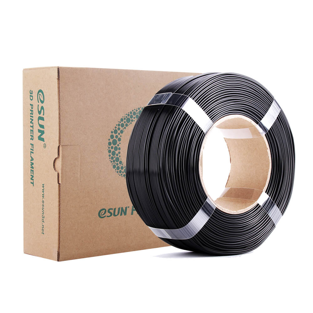 rechargement filament sans bobine couleur noir PLA+ eSun