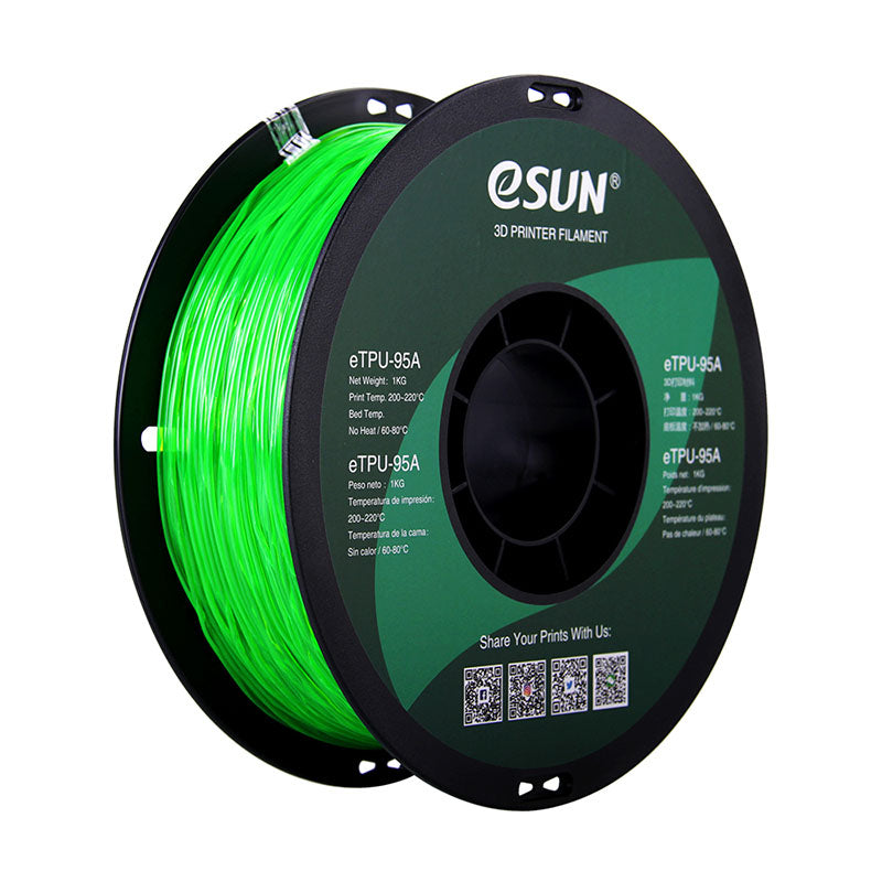 eSUN eTPU-95A Vert Transparent (Transp. Green) 1.75 mm 1 kg